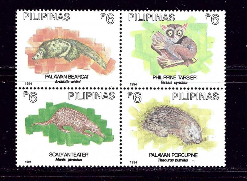 Philippines 2311 MNH 1994 wildlife block of 4