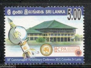 Sri Lanka 2012 Commonwealth Parliamentary Conference Architecture MNH # 3333