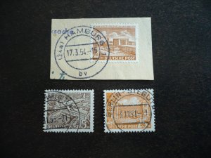 Stamps - Germany - Scott# 9N43,9N48,9N50 - Used Part Set of 3 Stamps