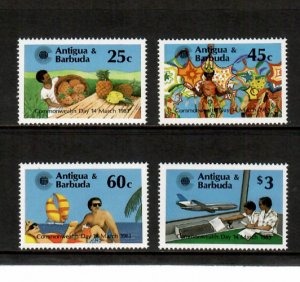 Antigua 1983 - World Commonwealth Day - Set of 4 Stamps - Scott #694-7 - MNH