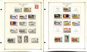 Jersey Stamp Collection on 13 Scott International Pages, 1969-1977 (BB)