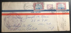1929 Los Angeles USA Graf Zeppelin LZ 127  First Round Flight Cover To New York