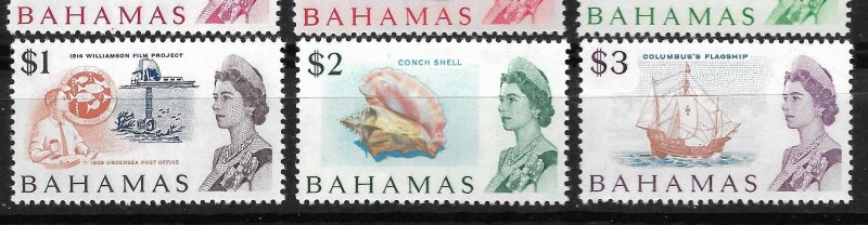 Doyle's_Stamps: M/H/NH Scott #252 to #266 Bahamas 1967 Postage Stamp Set  VLH/NH