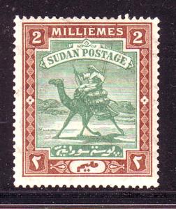 Sudan Sc 18 1902 2 mi Camel Post Camel Post stamp mint