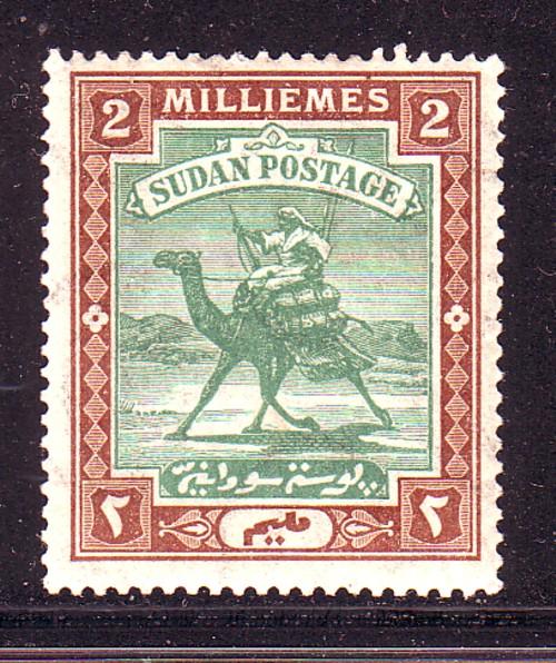 Sudan Sc 18 1902 2 mi Camel Post Camel Post stamp mint