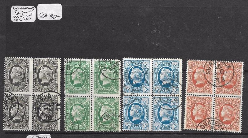 GUATEMALA (PP1403B)   SC 7-10 BL OF 4 SCARCE  VFU