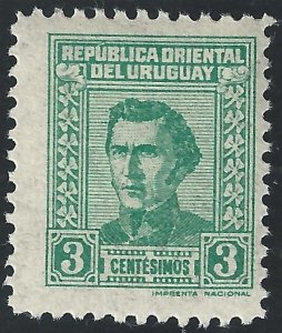 Uruguay #572 3c Artigas - MHR