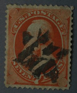 United States #149 7 Cent Stanton Six Point Barred Star Cancel Used