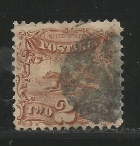 Lot # A114 Scott # 113  2c Pony Express