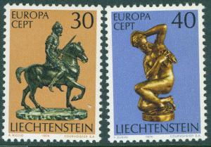 LIECHTENSTEIN Scott 543-4 MNH** Europa 1974 stamp set