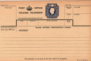 GB KGVI TELEGRAPH FORM TP31a 1/6 1951 Telegram {samwells-covers} 41.13