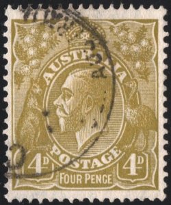 Australia SC#118 4d King George V Single (1933) Used
