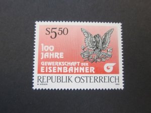 Austria 1992 Sc 1565 set MNH