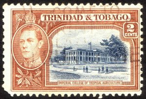 1938, Trinidad and Tobago 2c, Used, Sc 51