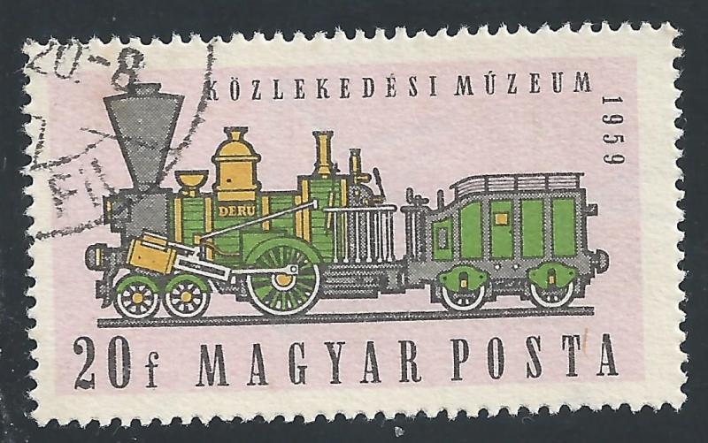 Hungary #1224 20f Early Locomotive