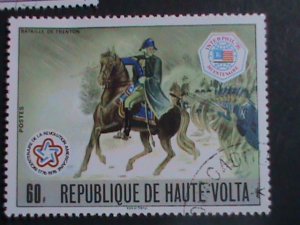 UPPER VOLTA STAMP-1976-BICENTENARY OF AMERICAN REVOLUTION CTO SET   VERY FINE