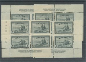 #271 Matched set plate blocks VF MNH #1 Cat $180 Canada mint