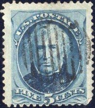 5c blue 1879 Zachary Taylor SC185