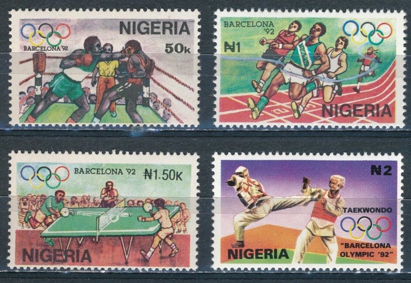 Nigeria - Barcelona Olympic Games MNH Sports Set (1992)