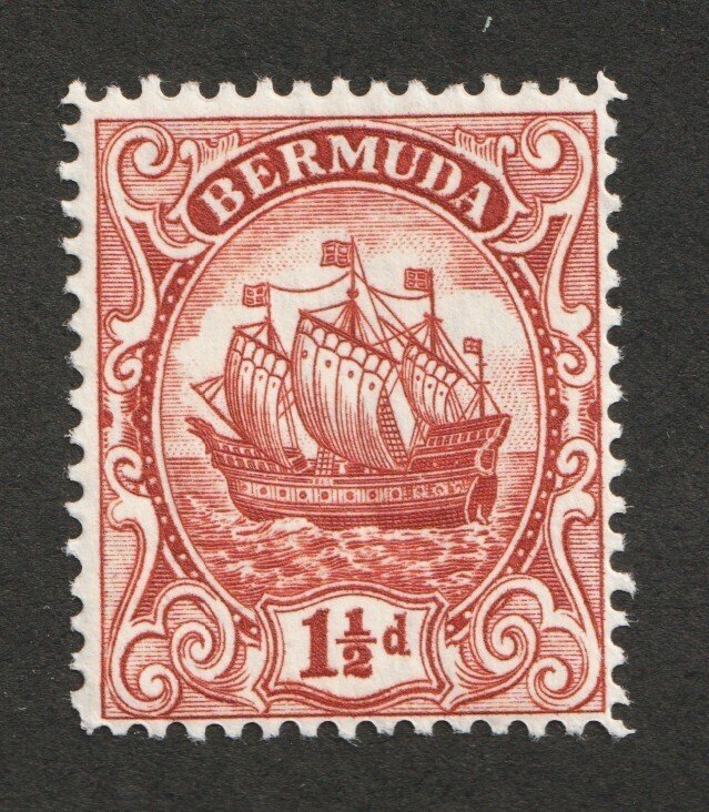 1934 Bermuda Sc #84 - 1½d Sailing Ship Caravel - MH postage stamp Cv$11