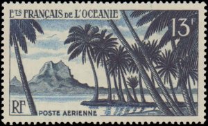 French Polynesia #C23, Complete Set, 1955, Never Hinged