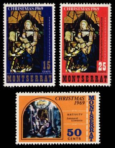 Montserrat #224-226 Set of 3; Unused