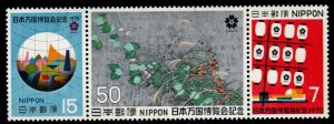 JAPAN  Scott 1029-1031 Unused  1970 Expo stamp strip