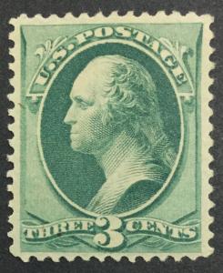 MOMEN: US #184 MINT OG H $100 LOT #9927