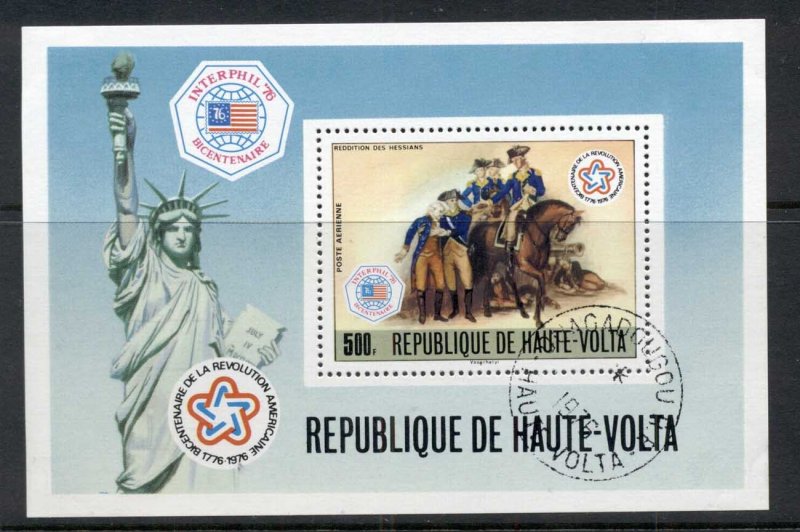 Upper Volta 1975 American Bicentennial MS CTO