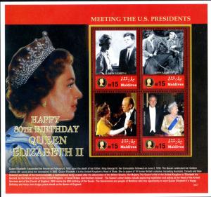 MALDIVES 2885 MNH S/S SCV $9.50 BIN $6.00 ROYALTY