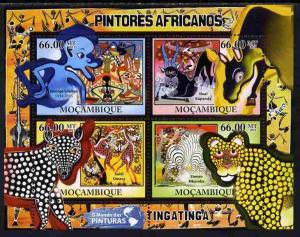 Mozambique 2011 African Paintings perf sheetlet containin...