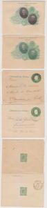 ARGENTINA 1900 PS LETTER SHEETS H&G G7a FOUR ENTIRES USED & UNUSED CV$180+ 