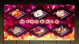 ROMANIA Sc 4857a NH SOUVENIR SHEET OF 2006 - MINERALS