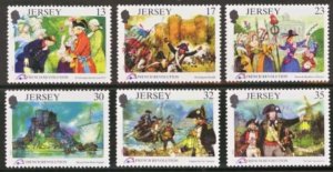 $1 World MNH Stamps (1241), Jersey Scott 516-521, French Revolution, set of 6