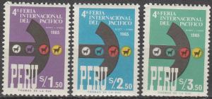 Peru #491-3 MNH (K1076L)