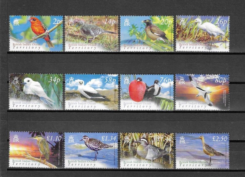 BRITISH INDIAN OCEAN TERRITORY 2004 SG 296/307 MNH
