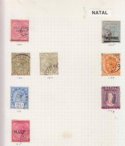 NATAL 1885-1895  VALUES USED  SG 104 TO SG 125 ETC