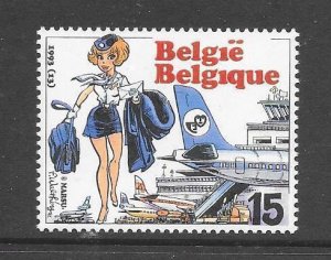 BELGIUM #1508  AIR HOSTESS NATACHA  MNH