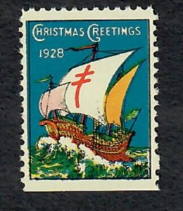 Christmas Seal from 1928 MNH Single