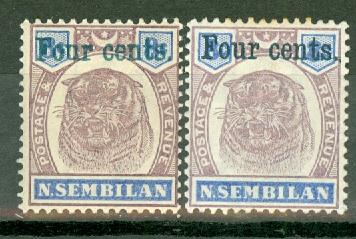Malaya Negri Sembilan 15-16 mint CV $1413.50