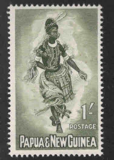 Papua New Guinea Scott 158 MNH** Woman Dancer stamp 1961