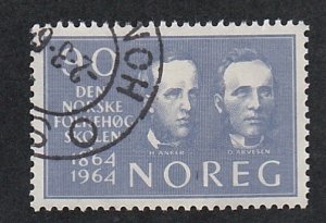 Norway # 460, Founder of Higher Education, Used, 1/3 Cat.