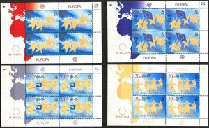 St. Helena 2006 50 Years of Europa CEPT stamps 4 Sheets MNH