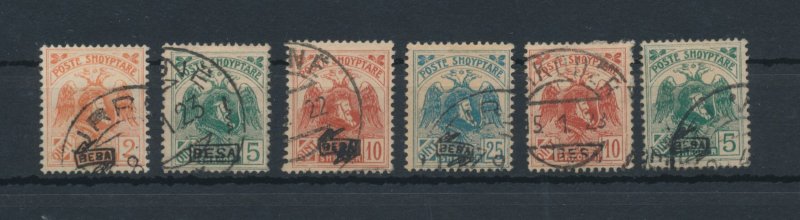 1921 Albania - Effige of Scander -Berg with Kiss in Box, Yvert Catalog #114-19 -