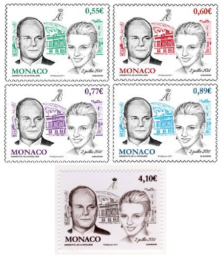 Scott #2636-40 Marriage of Prince MNH