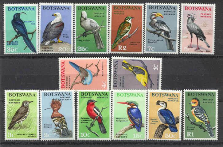 Botswana 19-32 MNH Birds SCV62.40