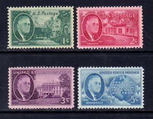 FDR 1945. scott 930-933,  full set,  MNH