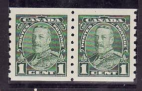 Canada-Sc#228-unused  NH KGV Pictorial coil pair-og-Cdn1028-1935-