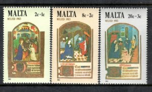 MALTA B48-B50 MNH VF Illuminated Manuscripts  Complete set