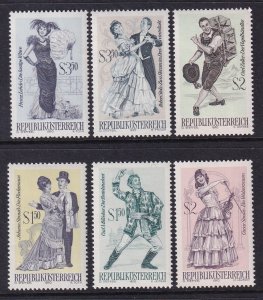 Austria 871-876 MNH VF